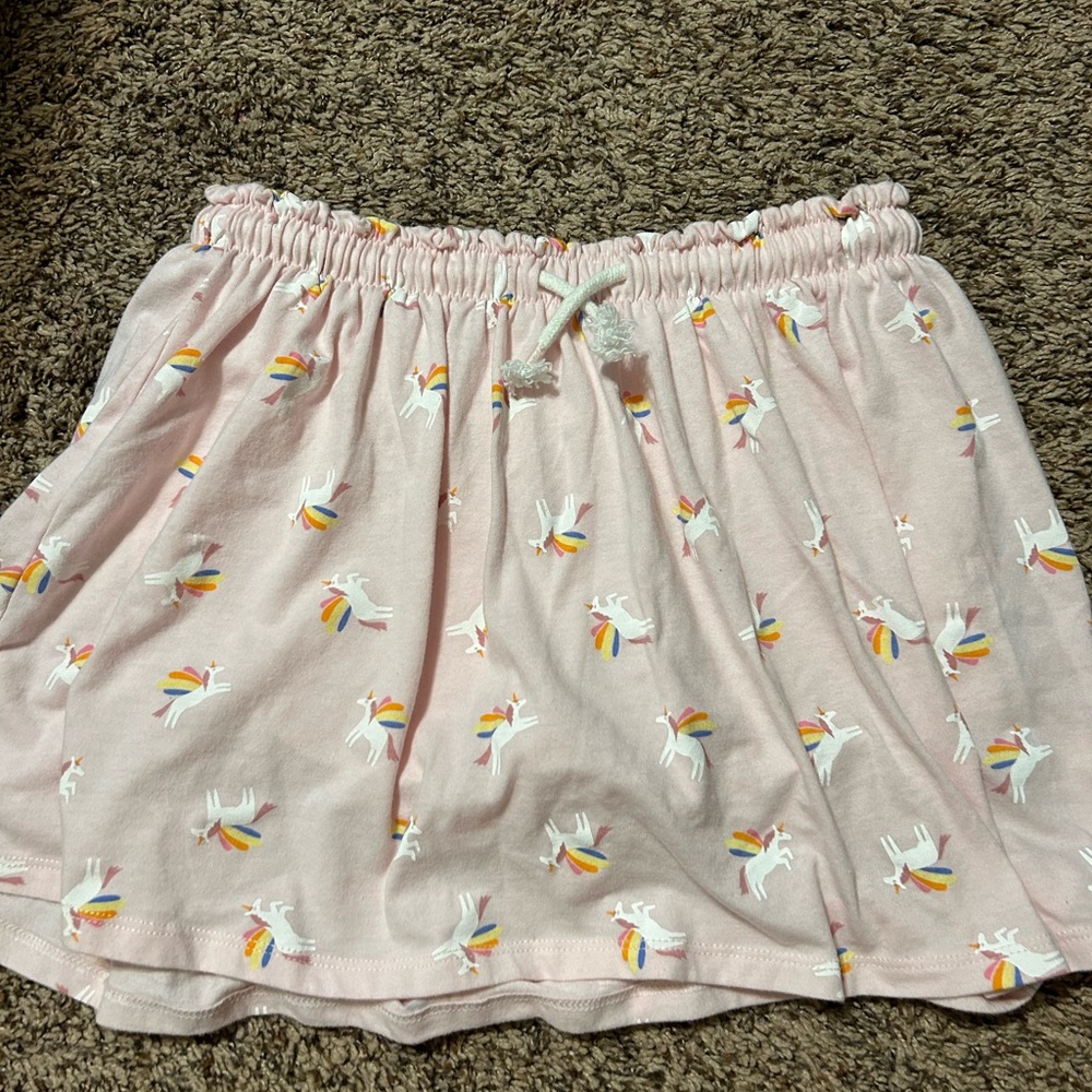 Size large cat and jack pink unicorn skort